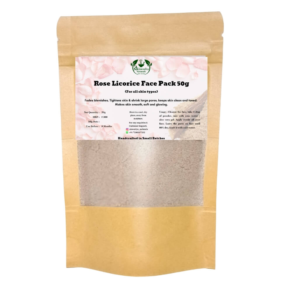 Rose Licorice Face Pack (50 g) Aiswariya Naturals